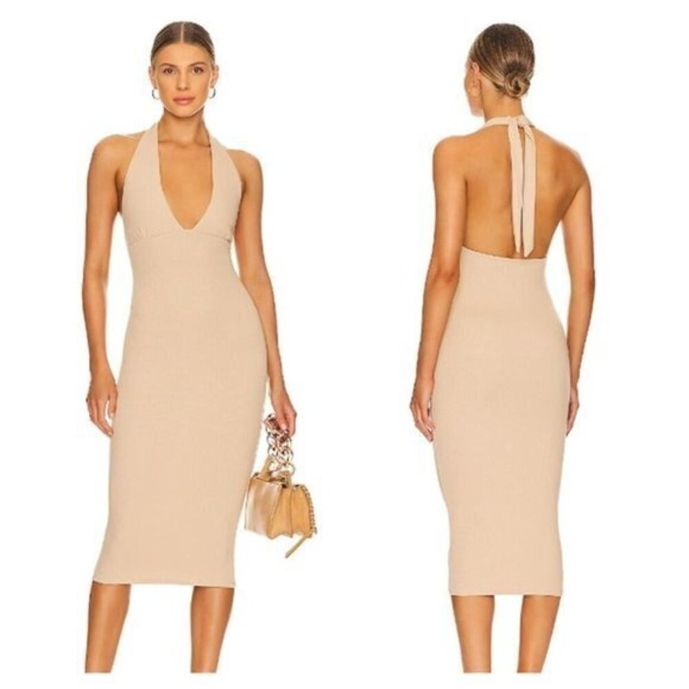 Lovers and Friends Kearsten Midi Dress - Sand Neutral